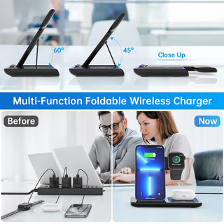 3-in-1 Fast Wireless Charging Station (18W) for iPhone, Apple Watch & AirPods