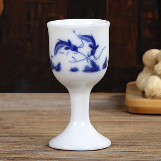 Ceramic Liquor Glass Set Small Wine Glasses