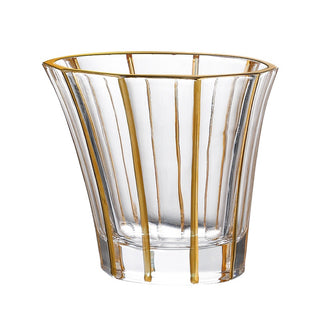 Golden Trim Gold Line Wine Glass Whiskey Decoration Cup