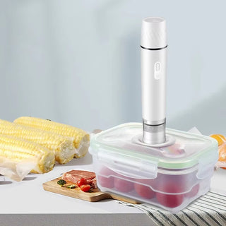 Portable Mini Handheld Vacuum Sealer for Kitchen - USB Electric Food Packing Machine