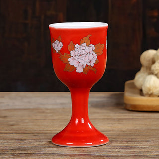 Ceramic Liquor Glass Set Small Wine Glasses