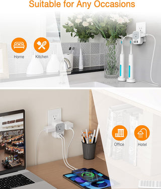  4-Port USB Wall Charger Extender