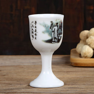 Ceramic Liquor Glass Set Small Wine Glasses