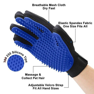 Silicone Pet Grooming Hair Brush and Comb Gloves