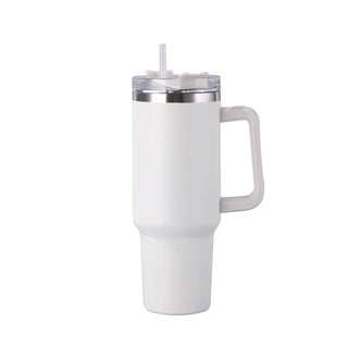 40Oz Stainless Steel Insulated Water Bottle with Handle Drinking Cups Keeps Cold Tumbler with Lid Straw Mug for Summer Outdoor